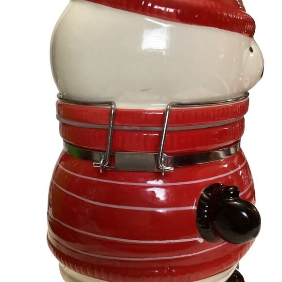 Swiss Miss Christmas Ceramic Polar Bear Canister Cookie Jar Holiday Jar - Picture 5 of 8